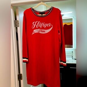 Tommy Hilfiger Red sweatshirt dress. Casual and comfortable. Looks great on.